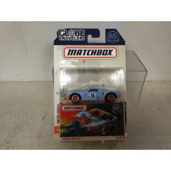 FORD GT40 BLUE GULF 65TH ANNIV GLOBE TRAVELERS 1:64 MATCHBOX