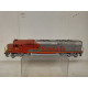 LOCOMOTORA SANTA FE ROJA SUCIA/REPINTADA 1:87 H0 BACHMAN NO BOX NO TEST