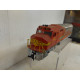 LOCOMOTORA SANTA FE ROJA SUCIA/REPINTADA 1:87 H0 BACHMAN NO BOX NO TEST
