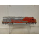 LOCOMOTORA SANTA FE ROJA SUCIA/REPINTADA 1:87 H0 BACHMAN NO BOX NO TEST