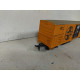 VAGON SANTA FE ORANGE DESGUACE/REPINTADO 1:87 H0 BOX/SUCIO