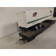 VAGON SANTA FE PLATAFORMA + TRAILER DESGUACE/REPINTADO 1:87 H0 BOX/SUCIO