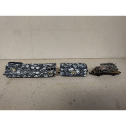 LOCOMOTORA + TENDER + PLATAFORMA + Sd.Kfz.251 N-ESCALA/1:160 TRANSKIT ESTATICO