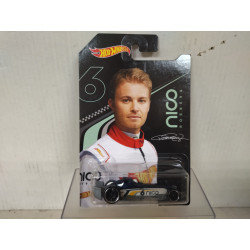 SERIE FORMULA F1 NICO ROSBERG 1/3 F-RACER 1:64 HOT WHEELS