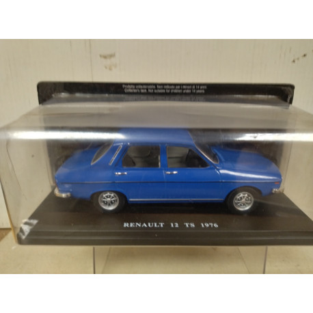 RENAULT 12 1976 TS BLUE 1:24 SALVAT IXO