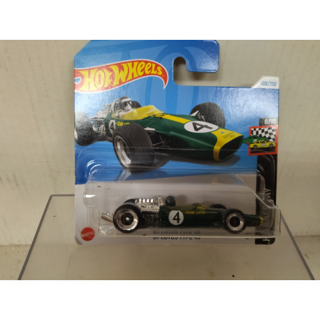 LOTUS TYPE 49 1967 FORMULA F1 n4 8/10 RACE DAY 1:64 HOT WHEELS