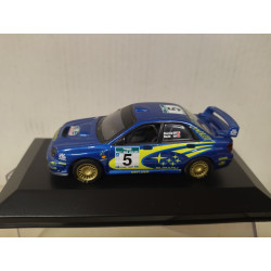 SUBARU IMPREZA WRC 2001 RALLY NEW ZEALAND BURNS 1:43 ALTAYA IXO BOX NO ORIGINAL