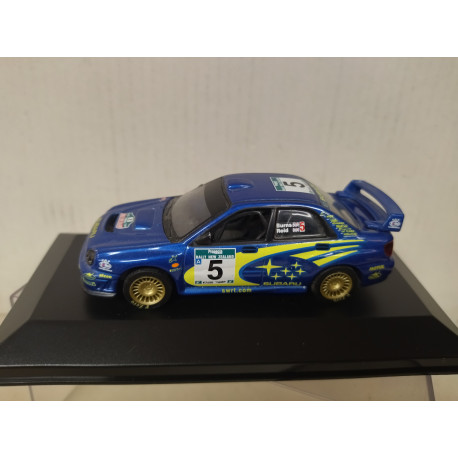 SUBARU IMPREZA WRC 2001 RALLY NEW ZEALAND BURNS 1:43 ALTAYA IXO BOX NO ORIGINAL