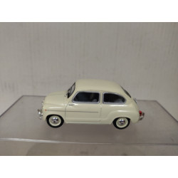 SEAT 600 D MATRICULA GR-33958 AMARILLO/BEIGE 1:43 SALVAT SOLIDO NO BOX