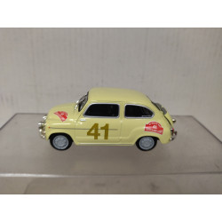 SEAT 600 CONTI 1963 RALLY BLANES-LLORET 1:43 SALVAT SOLIDO NO BOX