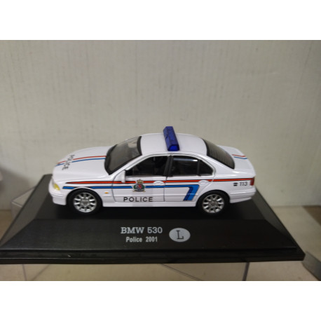 BMW E39 530D 2001 POLICE LUXEMBOURG 1:43 FABBRI BLISTER OPEN
