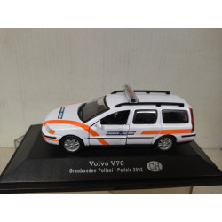 VOLVO V70 2002 POLICE CH GRAUBUNDEN POLIZEI 1:43 FABBRI BLISTER OPEN