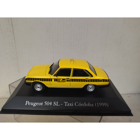 PEUGEOT 504 1999 SL TAXI CORDOBA ARGENTINA 1:43 SALVAT IXO HARD BOX