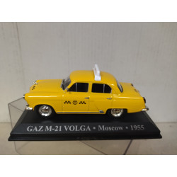 GAZ M-21 VOLGA 1955 TAXI MOSCOW RUSSIA 1:43 ALTAYA IXO HARD BOX