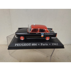 PEUGEOT 404 1962 G7 TAXI PARIS FRANCE 1:43 ALTAYA IXO HARD BOX