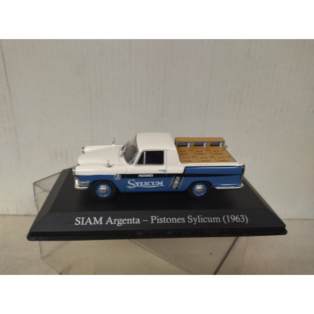 SIAM DI TELLA 1963 ARGENTA PICK UP SYLICUM ARGENTINA 1:43 SALVAT IXO HARD BOX