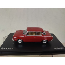 SKODA 1100 MBX 1969 2-DOOR DARK RED 1:43 ABREX