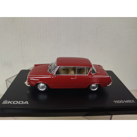 SKODA 1100 MBX 1969 2-DOOR DARK RED 1:43 ABREX