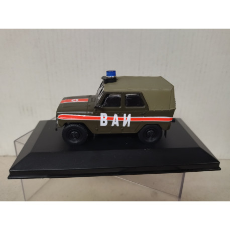 UAZ-469 1973 VAI POLICIA MILITAR RUSIA 1:43 DeAGOSTINI IXO BOX NO ORIGINAL