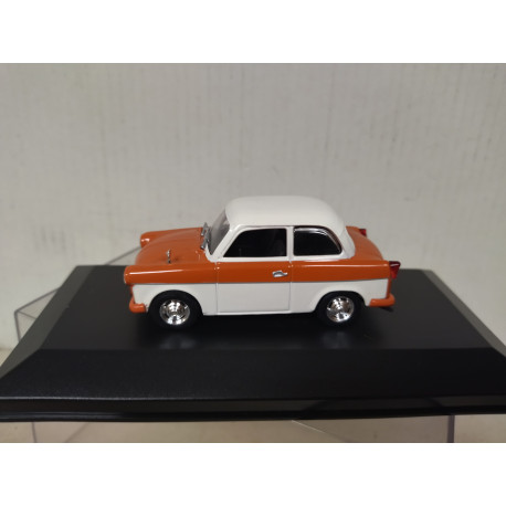 TRABANT P50 1959 WHITE/ORANGE 1:43 DeAGOSTINI IXO BOX NO ORIGINAL