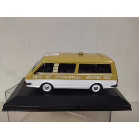 RAF-2203 1980 OLYMPIC GAMES MOSCU 1:43 DeAGOSTINI IXO BOX NO ORIGINAL