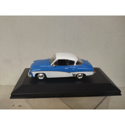 VEB WARTBURG 311 COUPE 1958 BLUE/WHITE 1:43 DeAGOSTINI IXO CAJA NO ORIGINAL