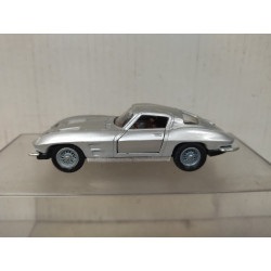 CHEVROLET CORVETTE C2 STING RAY SILVER 1:43 PILEN NO BOX VINTAGE ORIGINAL