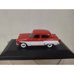 AZLK MOSKVICH 407 1958 RED/WHITE 1:43 DeAGOSTINI IXO BOX NO ORIGINAL