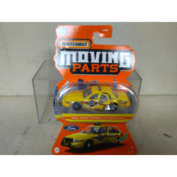 FORD CROWN VICTORIA 2006 NEW YORK TAXI YELLOW MOVING PARTS 1:64 MATCHBOX