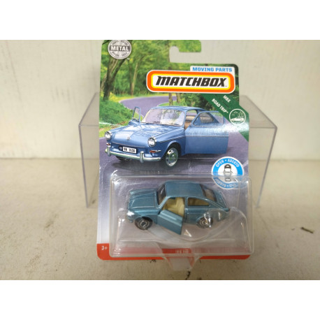 VOLKSWAGEN TYP 3 1966 FASTBACK BLUE MOVING PARTS 1:64 MATCHBOX