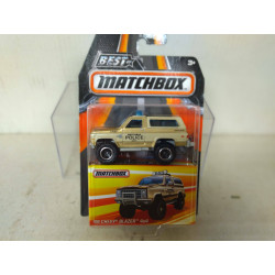 CHEVROLET BLAZER 1969 4X4 POLICE BEST OF 1:64 MATCHBOX