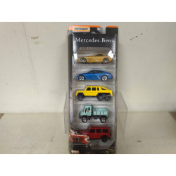MERCEDES-BENZ SET X 5 MODELCARS 1:64 MATCHBOX
