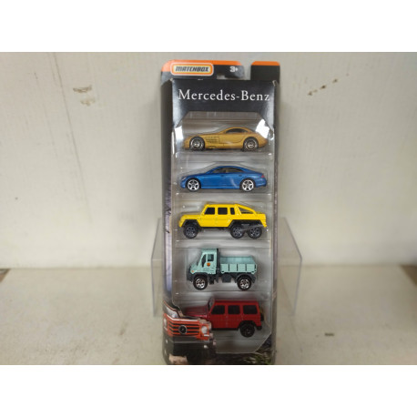 MERCEDES-BENZ SET X 5 MODELCARS 1:64 MATCHBOX