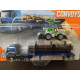 DIRT SMASHER + FORD CARGO & LOGGER BED CONVOYS 1:64 MATCHBOX