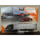 TESLA MODEL S RED + TESLA SEMI & BOX TRAILER CONVOYS 1:64 MATCHBOX