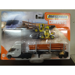 LOAD LIFTER + TESLA SEMI & PIPE TRAILER CONVOYS 1:64 MATCHBOX