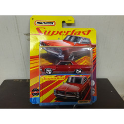 PONTIAC GRAND PRIX 1964 RED SUPERFAST n14 1:64 MATCHBOX