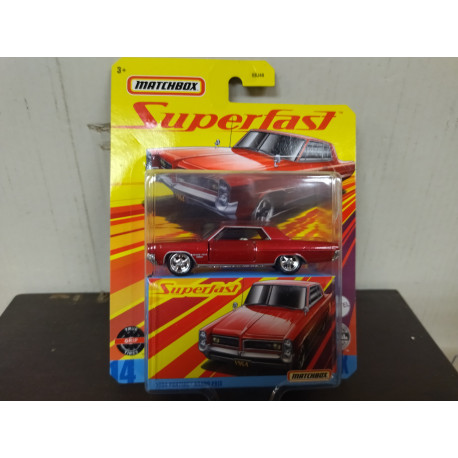 PONTIAC GRAND PRIX 1964 RED SUPERFAST n14 1:64 MATCHBOX