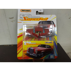 MERCEDES-BENZ 220S RED 50TH ANNIV SUPERFAST n01 1:64 MATCHBOX