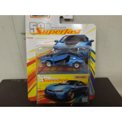BMW i8 2016 BLUE 50TH ANNIV SUPERFAST n02 1:64 MATCHBOX