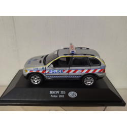 BMW E53 X5 2002 POLICE GB 1:43 FABBRI BLISTER OPEN