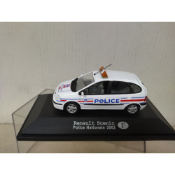 RENAULT SCENIC 2002 POLICE NATIONALE FRANCE 1:43 FABBRI BLISTER OPEN