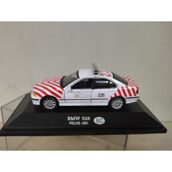 BMW E39 528 2001 TAIWAN POLICE RC 1:43 FABBRI BLISTER OPEN