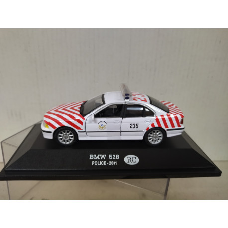 BMW E39 528 2001 TAIWAN POLICE RC 1:43 FABBRI BLISTER OPEN