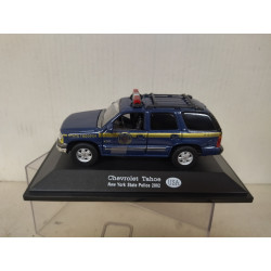 CHEVROLET TAHOE 2002 NEW YORK STATE TROOPER POLICE 1:43 FABBRI BLISTER OPEN
