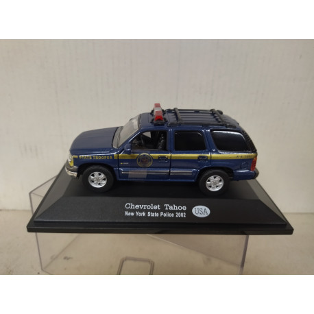 CHEVROLET TAHOE 2002 NEW YORK STATE TROOPER POLICE 1:43 FABBRI BLISTER OPEN