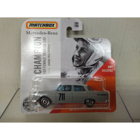MERCEDES-BENZ W111 220 SE 1962 CHAMPION EWY ROSQVIST 1:64 MATCHBOX