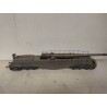 VAGON PLATAFORMA CAÑON/GUN ARTESANAL REPINTADO 1:87 H0 SUCIO/DIRTY