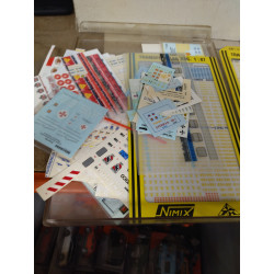 LOTE ADHESIVOS/CALCAS/DECALS MIX (1) DE TODO TIPO IDEAL MAQUETISTAS