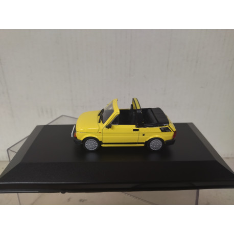 FIAT 126 (P POLSKI) CABRIOLET YELLOW 1:43 DeAGOSTINI IXO CAJA NO ORIGINAL